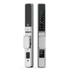 Smart Door Lock Silver — Push/Pull Handle
